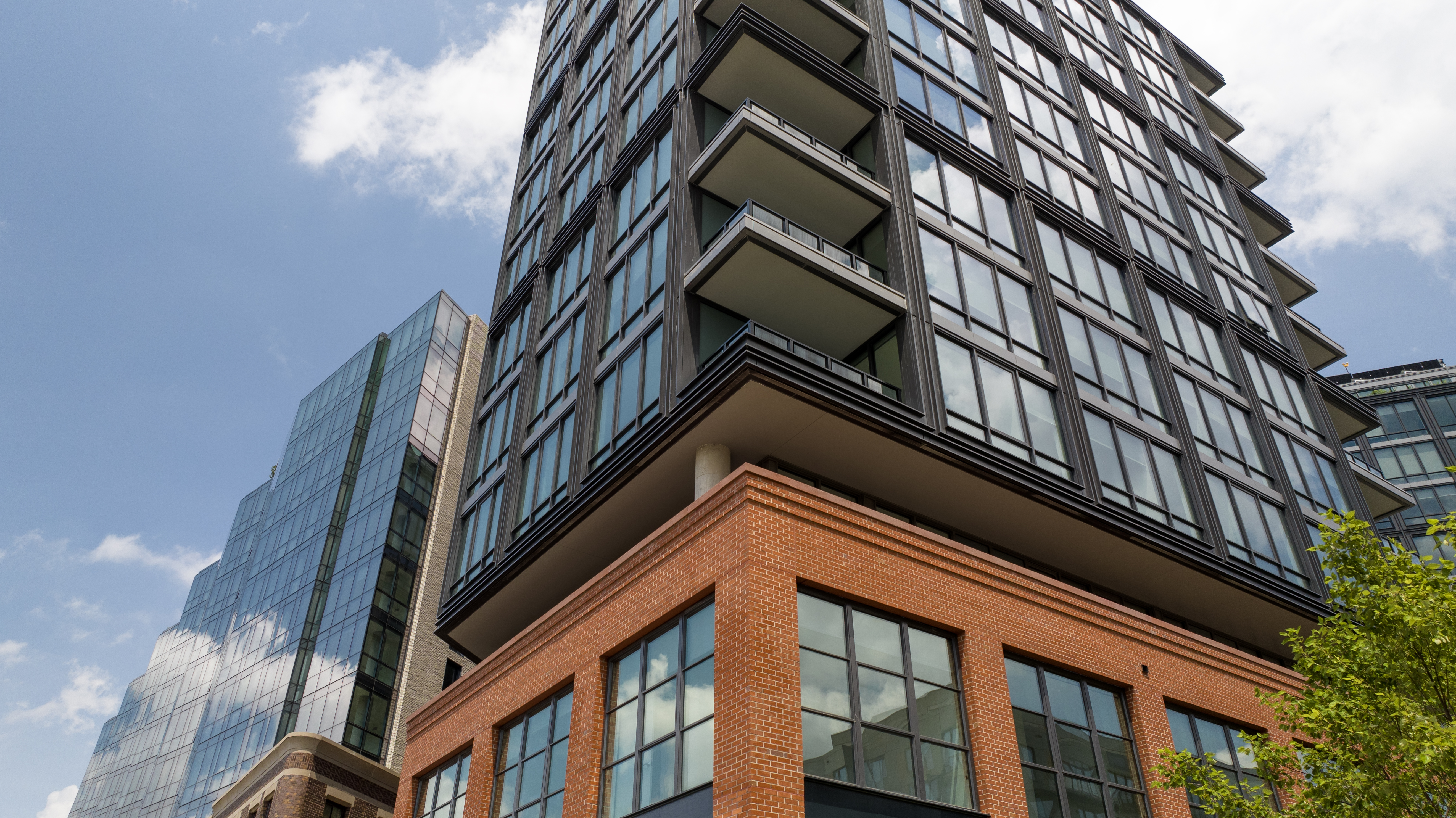 Modern high-rise building facade